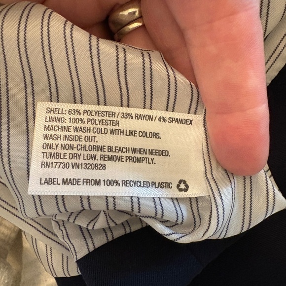 A New Day-Navy Blue Suit Jacket Size 6 Pants Size 8 - Picture 5 of 5